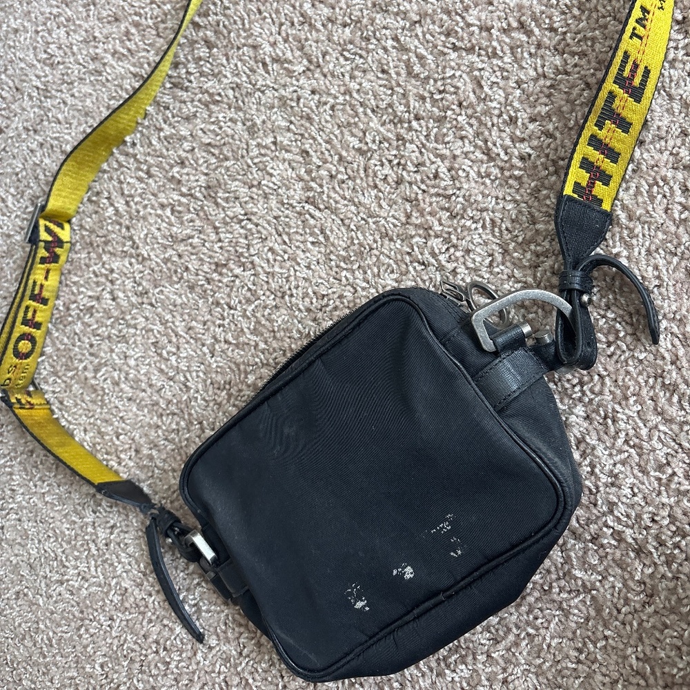 Off white cross body bag